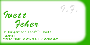 ivett feher business card